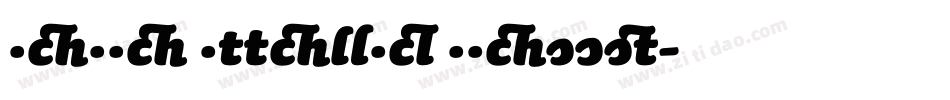 Sauna Italic Swash字体转换